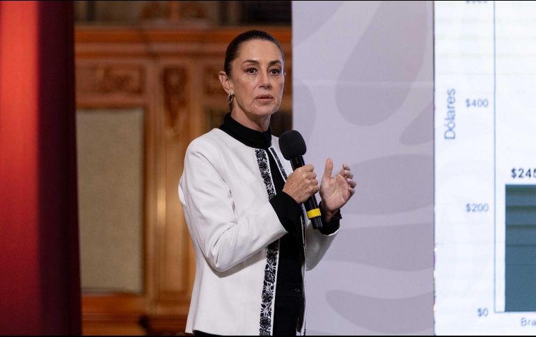 Claudia Sheinbaum se pronunció respecto a la producción de fentanilo en México. SUN/ H. Salvador