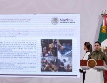 La teniente Juana Peñaloza argumentó por qué no es creíble el reportaje de The New York Times. EFE/S. Gutiérrez