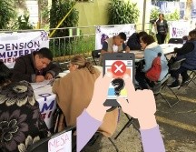 Es posible que a algunas beneficiarias no les llegue el mensaje en el que les indican dónde deben de acudir por su tarjeta del Bienestar. ESPECIAL / PROGRAMAS DE BIENESTAR