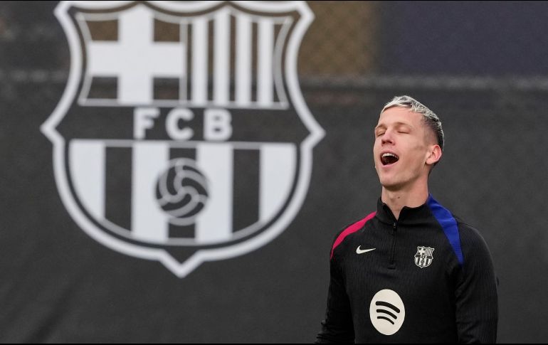 Dani Olmo llegó al Barcelona en verano. EFE/A. García