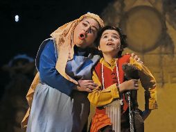 Escena de la ópera “Amahl y los visitantes nocturnos”. ESPECIAL