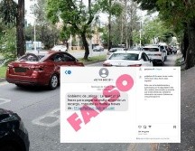 Algunos usuarios en redes sociales reconocieron que recibieron dicho mensaje en su celular el día de hoy por la mañana. ESPECIAL / POLICÍA VIAL / GOBIERNO DE JALISCO