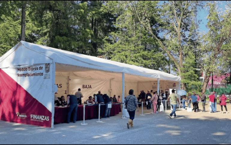 Reemplacamiento en Edomex. SUN / A. VARGAS