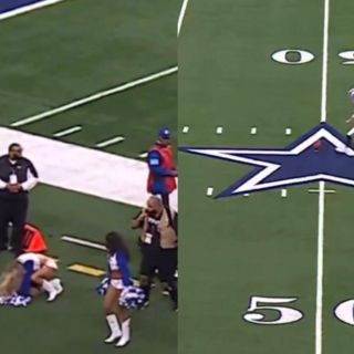 Pateador de la NFL da balonazo a porrista (VIDEO)