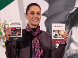 La Presidenta Sheinbaum, quien ha defendido el combate de México al fentanilo por parte de su gobierno, ante las presiones del próximo jefe del gobierno estadounidense, Donald Trump, y sus amenazas de aranceles. SUN / D. S. Sánchez