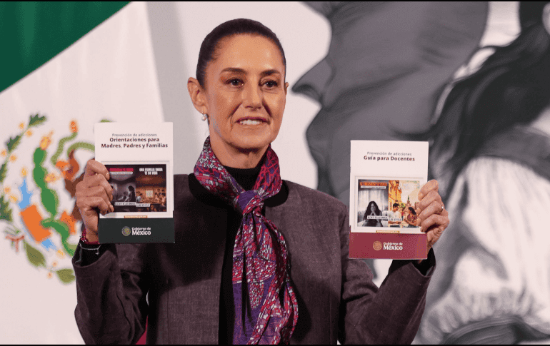 La Presidenta Sheinbaum, quien ha defendido el combate de México al fentanilo por parte de su gobierno, ante las presiones del próximo jefe del gobierno estadounidense, Donald Trump, y sus amenazas de aranceles. SUN / D. S. Sánchez