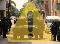 Los generadores de violencia arrojaron estrellas metálicas, conocidas como ponchallantas, en algunos tramos. EFE / ARCHIVO