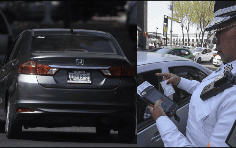 El Reglamento de Tránsito de la Ciudad de México expone que en la entidad están prohibidas las portaplacas que dificulten la visualización de la información de las placas del vehículo. EL INFORMADOR/ARCHIVO SUN/ARCHIVO