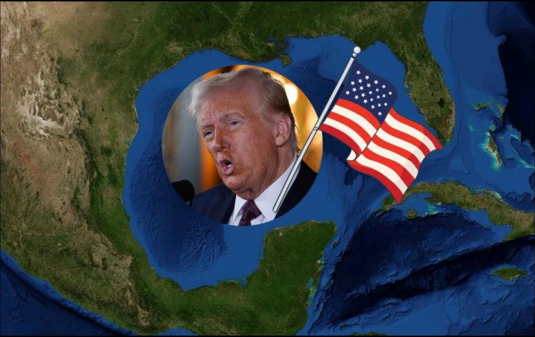 Donald Trump buscará renombrar el golfo de México como golfo de América. ESPECIAL / NASA