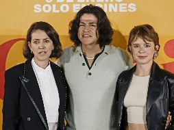 Urzula Barba Hopfner, Cristo Fernández y Naian González Norvind. EFE