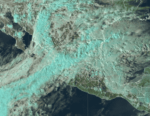 Clima en la República Mexicana 8 de enero 2025. Imagen satelital Conagua