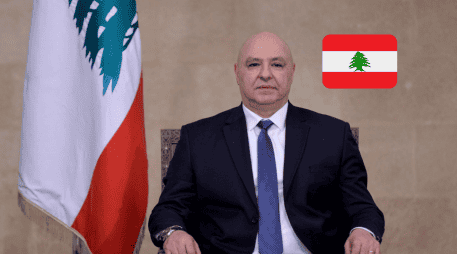 El presidente del Líbano, Joseph Aoun, antes de la ceremonia de juramento en el Parlamento en Beirut, Líbano, el 09 de enero de 2025. EFE/W. Hamzeh