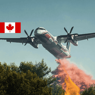 Un avión contraincendios es dañado por un dron en Los Ángeles