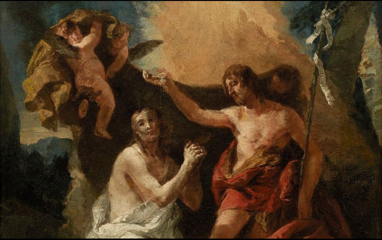 «También Jesús fue bautizado. Mientras éste oraba, se abrió el cielo y el Espíritu Santo bajó sobre él en forma sensible». WIKIPEDIA/«Bautismo de Cristo», de Giovanni Battista Tiepolo