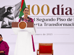 Claudia Sheinbaum destacó los resultados y las obras realizadas en estos primeros 100 días. GOBIERNO DE MÉXICO