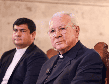 El Pbro. José Dolores Aguayo González y el Cardenal de Guadalajara, José Francisco Robles Ortega informaron que las reliquias de San Judas Tadeo recorrerán 17 sitios de Jalisco. EL INFORMADOR / H. Figueroa