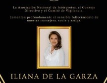 La ANDI comunicó el fallecimiento de Iliana de la Garza. ESPECIAL / FACEBOOK ANDI