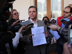 El diputado local del PAN, César Octavio Madrigal, presentó una iniciativa para la creación de un nuevo instituto de transparencia en Jalisco. ESPECIAL