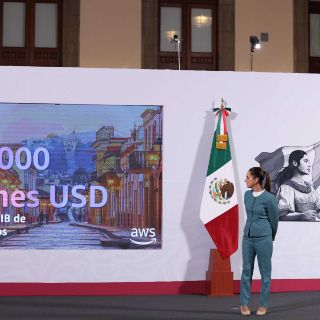 Sheinbaum anuncia inversión de 5MMDD de Amazon en México