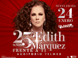 Edith Márquez celebra sus 25 años de carrera con 2 fechas en el Auditorio Telmex