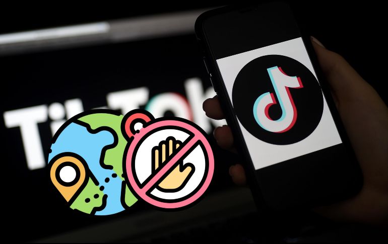 A días de que comience el cierre total de TikTok en EU, te contamos de los países en donde la red social está prohibida. AFP / ARCHIVO