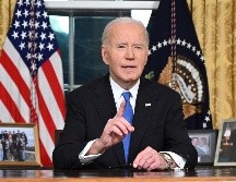Biden también aprovechó esta oportunidad, una de las últimas que tendrá de hablar en público como presidente, para hacer balance de su gestión en los últimos cuatro años. EFE/ MANDEL NGAN.