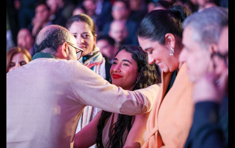 Zoe García, presidenta de la Federación de Estudiantes Universitarios (FEU) de la Universidad de Guadalajara rindió su segundo informe de actividades al frente de la organización. EL INFORMADOR / H. Figueroa