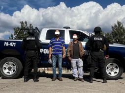 Los detenidos, identificados como Felipe ‘N’ y Víctor ‘N’ de 65 y 36 años de edad respectivamente, fueron puestos a disposición de un agente del ministerio público. ESPECIAL