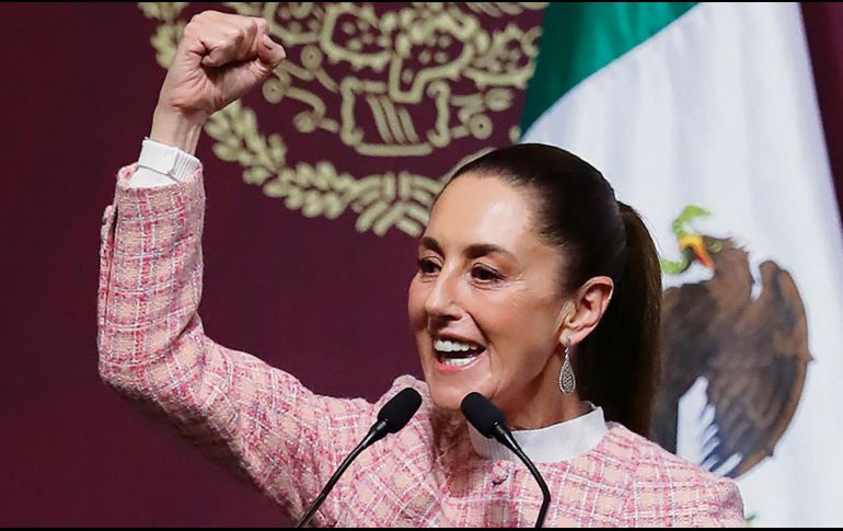 “(La meta) es que entre todas y todos podamos construir caminos de paz; es decir, que se note en todo el país que estamos construyendo la dignificación de espacios” -Claudia Sheinbaum Pardo, Presidenta de México. EFE