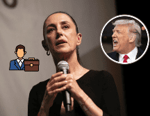La presidenta de México, Claudia Sheinbaum, promete empleos a mexicanos afectados por deportación masiva de Trump. SUN/AP/ARCHIVO