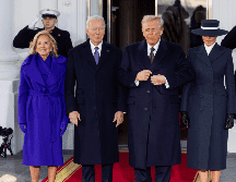 Imagen del presidente electo, Donald Trump, acompañado del mandatario saliente Joe Biden, y sus esposas Melania y Jill. EFE / J. Lo Scalzo