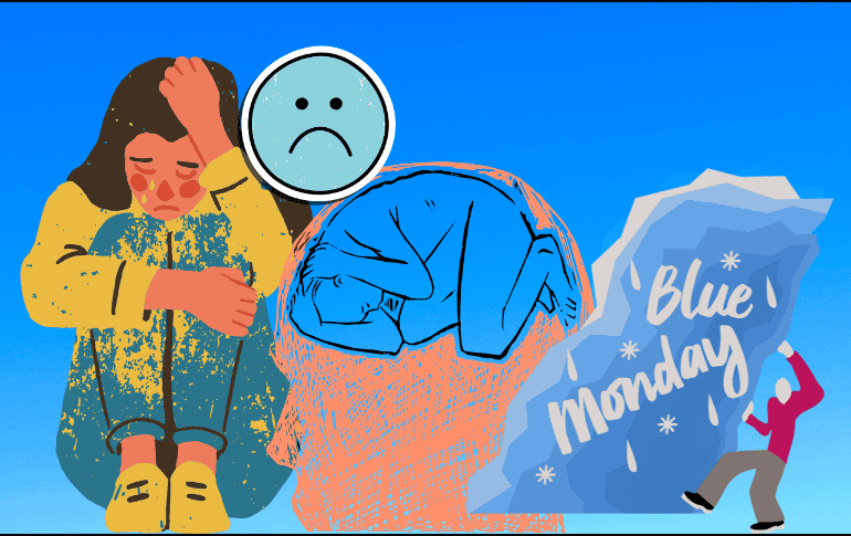 Pese a que el concepto del “Blue Monday” ha venido ganando popularidad, es importante resaltar que no existe evidencia científica que respalde la idea de que un solo día en específico sea el más depresivo del año. ESPECIAL/ CANVA