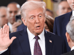 Donald Trump juró este lunes como presidente de Estados Unidos. EFE / K. Lamarque