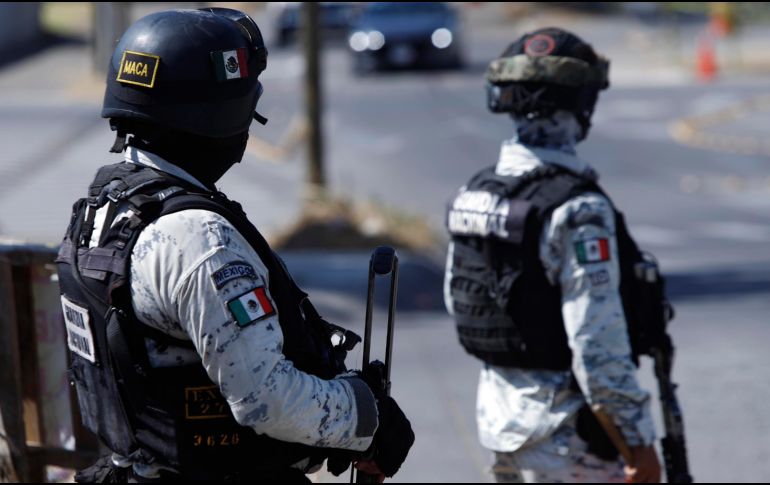 Tras repeler un ataque, elementos de seguridad lograron un decomiso de armas en Nuevo León. SUN / ARCHIVO