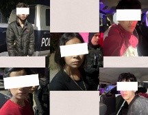 Los cinco aprehendidos fueron puestos a disposición del Ministerio Público para que respondan por las acciones que se les señalan, incluyendo el robo del coche y el ataque a los policías durante la persecución. ESPECIAL
