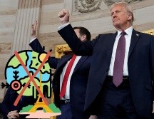 Estados Unidos ya había salido del acuerdo durante su primer mandato (2016-2021), y al que el ahora expresidente Joe Biden reincorporó en 2021. EFE / M. GASH