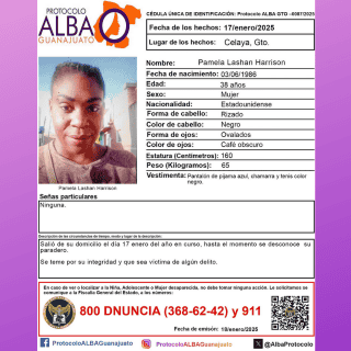 Ciudadana estadounidense desaparece en Celaya, Guanajuato