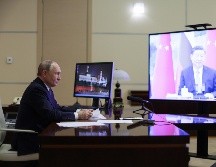 Putin recalcó que las relaciones entre Rusia y China se basan en intereses compartidos, igualdad y beneficios mutuos. EFE/SPUTNIK/G. Grigorov