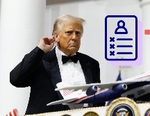 Donald Trump anunció los primeros ceses de su mandato a través de sus redes sociales oficiales. EFE /ANNA MONEYMAKER / POOL