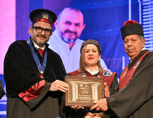 Esta es la segunda ocasión en la que Villanueva recibe el título de Doctor “Honoris Causa”. ESPECIAL/UNIVERSIDAD DE GUADALAJARA