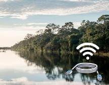 El Gobierno de Brasil inició la instalación de 1.100 kilómetros de cables de fibra óptica sumergidos en el río Amazonas. ESPECIAL / Freepik y Canva