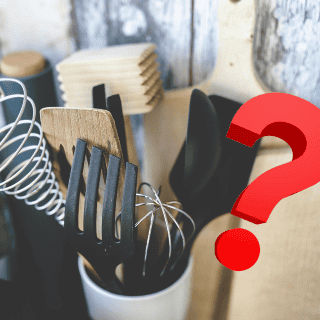 ¿Por qué no usar utensilios negros en la cocina?