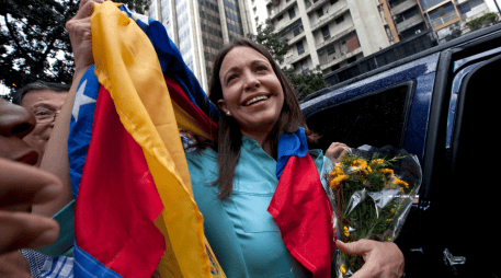 María Corina Machado es conocida como una de las principales opositoras del gobierno de Nicolás Maduro. AP / ARCHIVO