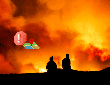 Bomberos luchan por controlar los nuevos incendios en Los Ángeles y evacuar a miles de personas. EFE/T. Soqui