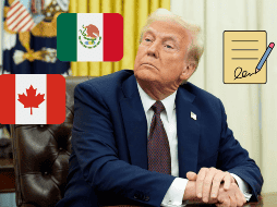 El presidente de Estados Unidos, Donald Trump, amenaza con los aranceles a los países parte del T-MEC. EFE/EPA/Y. Gripas