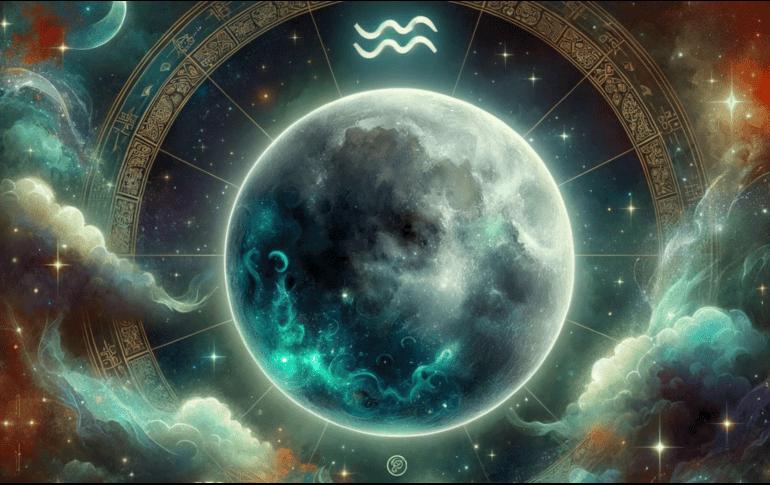 La Luna Nueva en Acuario favorece los inicios y las ideas innovadoras. ESPECIAL/DALL-E