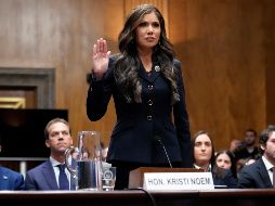 La gobernadora de Dakota del Sur, Kristi Noem, elegida por el presidente Donald Trump para secretaria de Seguridad Nacional. AP / ARCHIVO