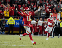 PATRICK MAHOMES. Será la quinta presencia de Kansas City Chiefs en las recientes seis versiones del Super Bowl. Hasta hoy ha ganado tres y perdidos dos. AP / E. Zurga