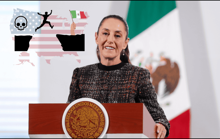Claudia Sheinbaum aseguró que México tiene una estrategia para afrontar las deportaciones en Estados Unidos. EFE / I. Esquivel
