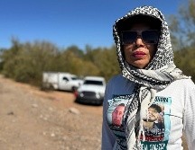 La fundadora de 'Buscadoras por la paz', Cecilia Delgado Grijalva, posa durante una entrevista en la ciudad de Hermosillo en Sonora. EFE/ D. Sánchez.